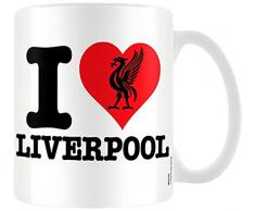 IHEART Taza de cerámica de conejos y corazones de Liverpool