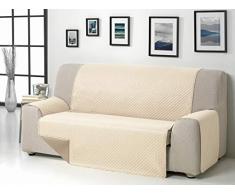 Martina Home Diamond Cubre Sofa Acolchado Reversible, Beige/Cuero, 3 PLAZAS