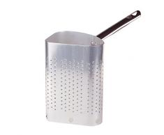 Agnelli Ollas Colador de Clavo, Alto, Aluminio, con Mango de Acero Inoxidable, Plata