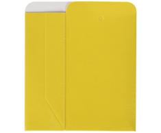 Mopec Caja Tipo Bolsa de Charol Color Amarillo, Pack de 25 Unidades, Cartulina gráfica plastificada en 1 Cara, 3.50x6.00x11.00 cm