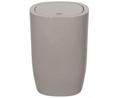 Spirella colección Pure, Papelera Ã19 x 26 cm (5 litros), Poliestireno, Beige