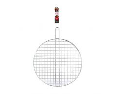 Cuisy kc2353Â Rejilla Doble BBQ, Acero Inoxidable, Gris, 40 cm
