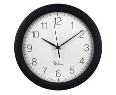 Hama PG-300 CÃrculo Negro - Reloj de Pared (AA Mignon, Negro, De plástico, Vidrio, 52 mm, 500 g)