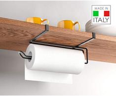 Metaltex Lava Portarrollos Cocina, Negro, 35x18x10