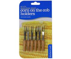 Kitchen Craft - Tenedores para maÃ­z (6 unidades)