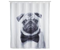 Wenko 19155100 - Cortina de Ducha (antibacteriana, Lavable, con 12 Anillas, 100% poliÃ©ster), poliÃ©ster, Multicolor, 180 x 200 x 0.1 cm