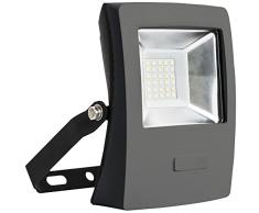 Wonderlamp Proyector LED para Exterior, Luz FrÃ­a, 20 W, Gris, 11.5 x 6 x 7.5 cm