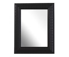 Inov8 MFED-RIBK-75 marco tradicional de vidrio espejo, 18 x 13 cm, paquete de 2 ondulación, negro