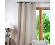 Eminza Cortina (135 x Altura 250 cm) Duo Lino y Amarillo