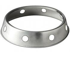 JADE TEMPLE 17065Â de Hierro ringhalterung para Wok, Hierro, Plata, 28Â x 28Â x 28Â cm