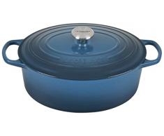 Le Creuset Cocotte oval de hierro fundido, 31 cm, 6, 3 L, Todas Las Fuentes de Calor incluso inducción, Deep Teal, 21178316422430