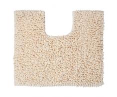 Sealskin Alfombra Baño Contorno Inodoro Twist, 45 x 50 x 3 cm, Poliéster, Marfil
