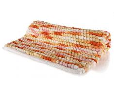 Spirella colección Kito, Alfombrilla de Ducha 55 x 65,80% Polyester, Microfibra, 20% Algodón,Multicolor, Rojo (Sunset), 65 x 55 x 17,5 cm