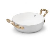 Agnelli Ollas LÃ­nea 1932 Pan Servir, 2 Asas, Aluminio, Espesor 3 mm, Plata, 16 cm