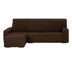 Martina Home Tunez Funda Sofá para Chaise Longue con Diseño Moderno, Tela, Marrón, Brazo izquierdo corto