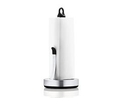 blomus Portarrollos Soporte para Rollos de Cocina, Acero Inoxidable, Negro, 34 x 15 x 15 cm
