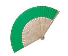 eBuyGB de bambÃº Ventilador de ManoÂ âÂ de Madera Mano Verano Boda Favor Regalo X 10, bambÃº, bambÃº, Verde, 29.01 x 10.59 x 4.1900000000000004 cm