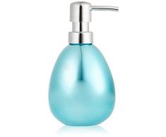 Wenko 21323100 Polaris - Dispensador de jabón (9,5 x 8,5 x 16 cm), color azul metalizado