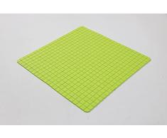 Caro - Alfombra Antideslizante (PVC, 55 x 55 cm), Color Verde