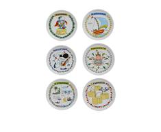 Excelsa Plato Para Pizza 6 Piezas Mordillo