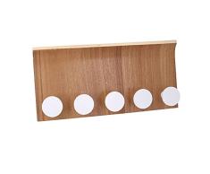 Vacchetti - Perchero de madera para 5 personas, marrÃ³n, madera, pequeÃ±o