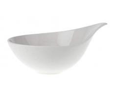 Villeroy & Boch Flow Taza para postres, Porcelana Premium, Blanco