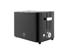 MasterChef Tostadora Pan Doble Ranura, Horno Tostador Vertical, Pequeña, 7 Niveles de Tostado, Auto Apagado, 700W, Schwarz