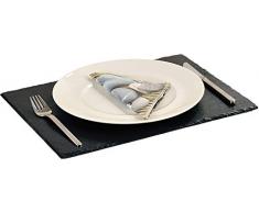 Kesper 4000270381010 Plato de Servir Negro Rectangular - Fuentes de Servir
