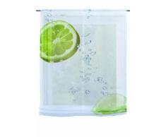 Home Fashion 82262-768 Hamilton - Estor (voile, se incluyen accesorios de montaje, 140 x 80 cm), color verde