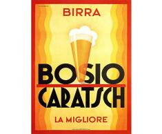 Wee Blue Coo Alcohol Beer Bosio Caratsch Italy Vintage Unframed Art Print Poster Wall Decor 12x16 inch Cerveza Italia Vendimia Pï¿½ster pared