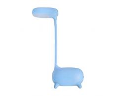 Pauleen 48028 Sweet Little Giraffe Escritorio, mesita de Noche, lámpara Infantil LED Jirafa Regulable, con baterÃa y USB, 2.5 W, Azul