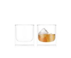 Bodum SKÃ L - Juego de 2 vasos de whisky de doble pared, 0,28 l