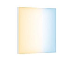 Paulmann 79825 LED Velora cuadrado incl. lÃ¡mpara 1x10,5Â W regulable, blanco mate, panel luminoso, metal, luz de techo 2700Â K, 10.5 W, Zigbee Tunable White, â­ 295x295mm