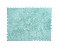 Aratextil Topitos Alfombra Infantil, AlgodÃ³n, Menta, 120x160 cm