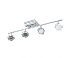 Eglo Orotelli Lámpara Integrado, 30 W, Cromo y Blanco