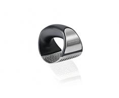 Leifheit Prensa para ajo Knobi King, prensa de ajos, cortador de ajo de acero inoxidable, apta para lavavajillas, diseño innovador, utensilio de cocina, fácil de usar y limpiar
