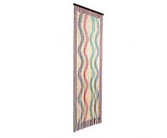 Catral 71060017 Cortina de Madera Waves L60, Rojo, Verde y Azul, 200 x 90 cm