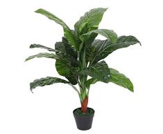 Leaf Design UK - Planta Artificial para Oreja (105 cm), diseño de Elefante, Color Negro