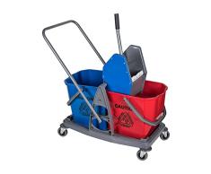 CARRO 2 SERV.MOD.B045 CHASIS PLASTICK+ 2 CUBOS 30L+ESCURRIDOR marca Universal