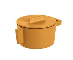 Sambonet Cacerola Alta Cm 10 con Tapa Terra.Cotto - Ghisa