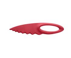 Koziol SAHSA L - Cuchillo Gourmet para Tartas y Pan, Mango ergonÃ³mico Oval, Color Frambuesa sÃ³lido