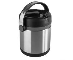Emsa 509244, Fiambrera cilíndrica con asa, Negro, 1.2 l