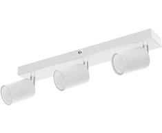 Adviti Lampara para Techo y Pared GU10 max. 3x50W IP20 (no incluye bombilla) (Blanco)