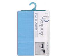 CORTINA BAÃO POLIESTER 140X180CM AZUL CLARO