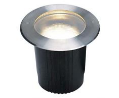 Slv Acero Inoxidable luminaria DASAR 215 / Foco para terraza, proyector empotrable, jardÃn, lámpara de Suelo para Exteriores / E27 IP67 11 W