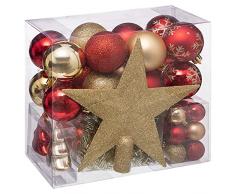 Kit de bolas de navidad 44 piezas