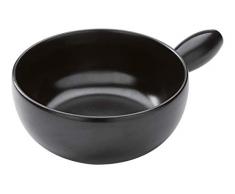 KUHN RIKON Caquelon Inducción Classic, Color Negro, 23 cm, Fondue de Queso de Arcilla
