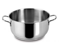 Lagostina 308218 - Olla Honda, Acero Inoxidable, Plata, 18 cm