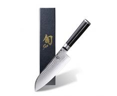 Kai DM-0702L Shun - Cuchillo Santoku para Zurdos (Longitud de la Hoja de 18Â cm)