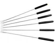 Fackelmann 48491- Tenedores para fondue, acero inoxidable, 27 cm, 6 unidades